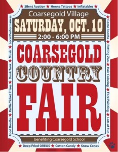 2015 Coarsegold Country Fair Flyer