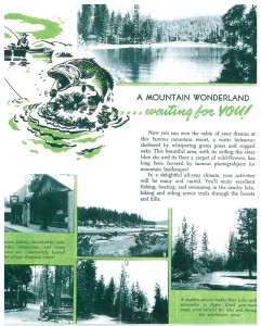 Bass Lake Heights brochure inside - image courtesy of Lynette Balsamo Jordan