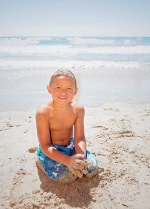 Logan at the beach II
