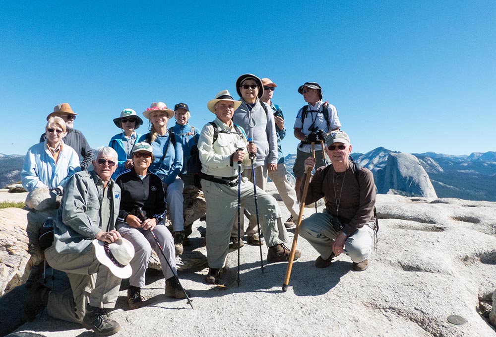 On Sentinel Dome, Half Dome to the right - photo by Keith Sauer
