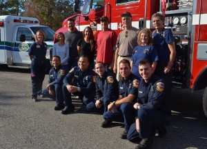 Crews from Sierra Ambulance, Engine 4255, Engine 11, and citizen heroes with Mike Nolen