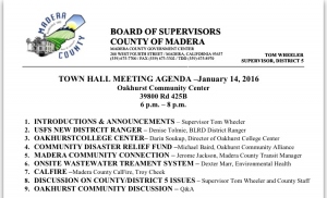 Board of Supervisors Town Hall Meeting Jan 14