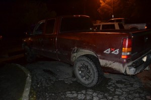 GMC pickup hit by Jeep at the Oak Room