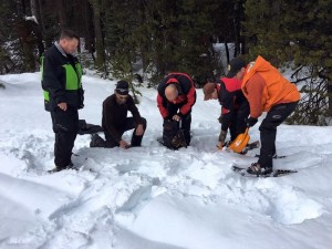 SAR snow training 3 - photo courtesy Madera Co Sheriff