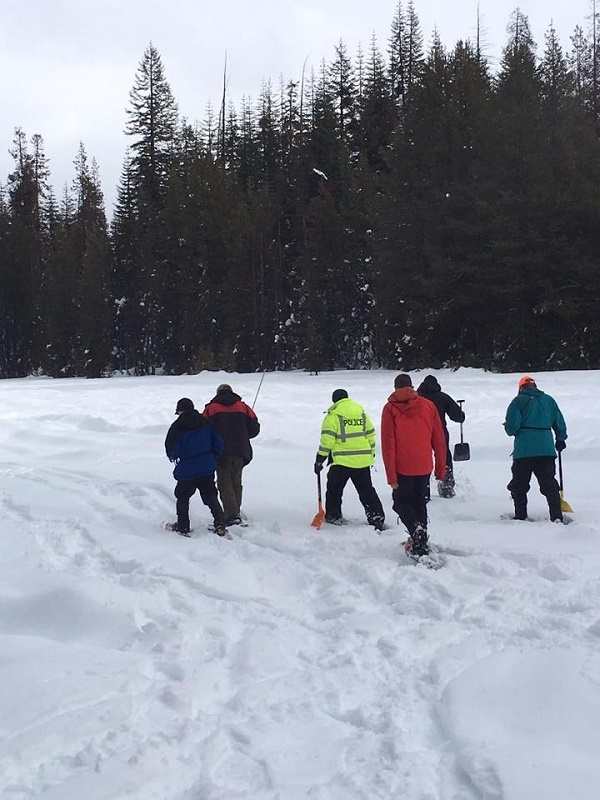 SAR snow training 8 - photo courtesy Madera Co Sheriff