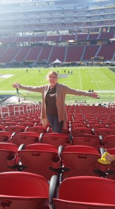 Super Bowl 50 Cindy Tanoury in the stadium photo courtesy Cindy Tanoury