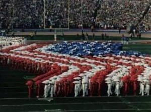 Super Bowl 50 Super Bowl 1985 Cindy Tanoury is part of the red portion of the flag photo courtesy Cindy Tanoury
