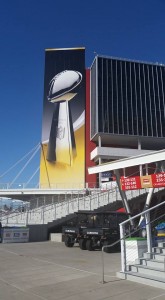 Super Bowl 50 stadium signage photo courtesy Cindy Tanoury