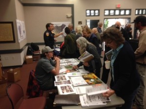Tree Mortality Funding Fair - tabling 1 Mariposa 2016 - Photo by Dave Briley