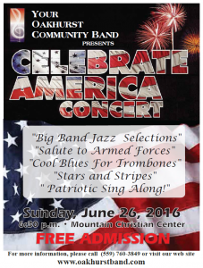 Oakhurst Community Band Patriotic Concert 2016
