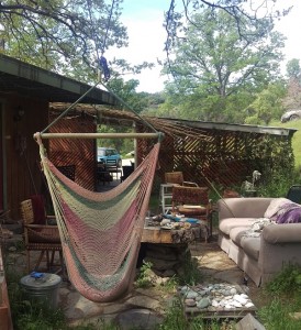 Three Springs patio area where mountain lion attacked cat