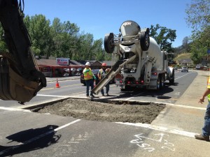 Caltrans cement just poured May 18 2016 courtesy Corey Burkarth