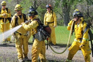 Madera County Fire PCFs in training April 2016 - photo by Bill Ritchey