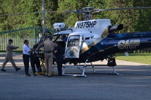 CHP H40 airlifts Willow Creek rescue subject - photo by Gina Clugston