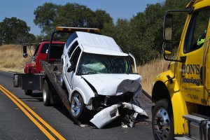 Chevy Blazer at Highway 41 crash - photo by Gina Clugston
