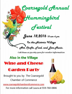 Coarsegold Hummingbird Festival