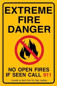 Fire Danger signs