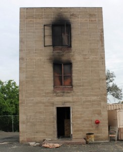 Fire training tower, Madera City Fire Station 6 - photo by Bill Ritchey