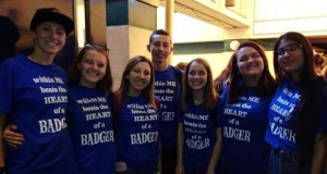 YHS last rally 2016 - badger shirts group front - Kellie Flanagan