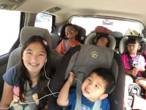 Lockwoods in the car by Sarah Lockwood July 15 2016