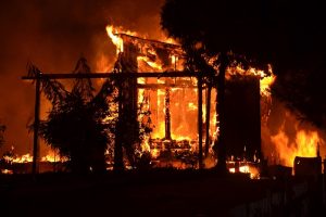 House burns on Black Oak Road - photo by Gina Clugston