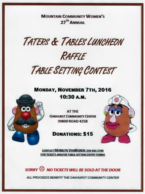MCW Taters And Tables Luncheon