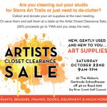 Artists Closet Clearance Sale