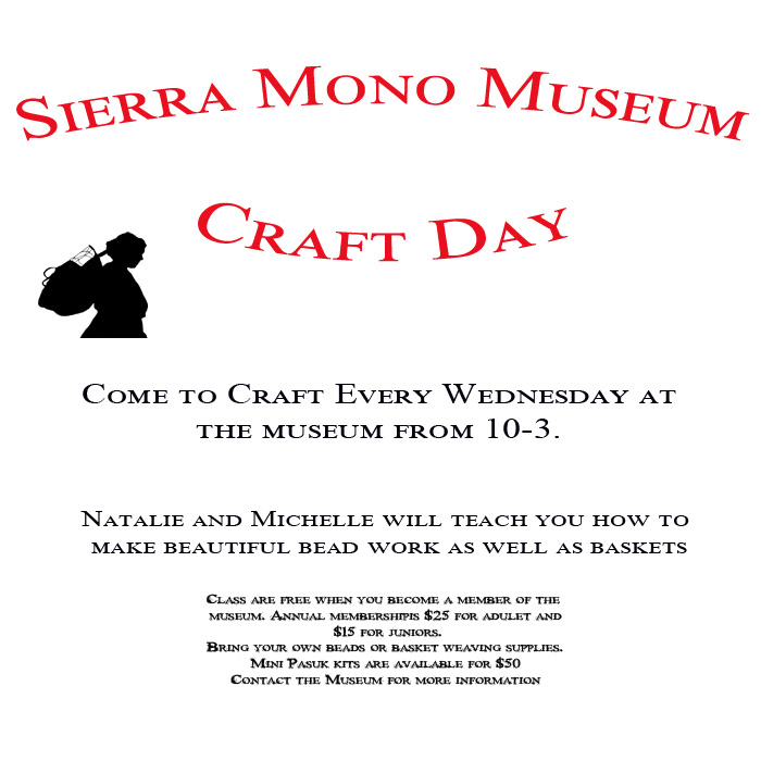 Craft Day at the Sierra Mono Museum