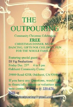 The Oakhurst Outpouring Free Christmas Dinner