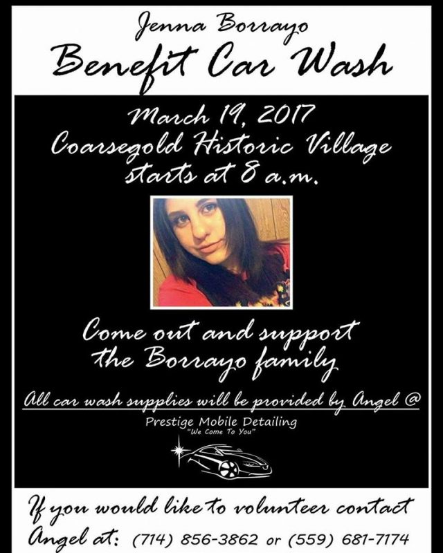 Benefit Car Wash For Family Of Jenna Borrayo