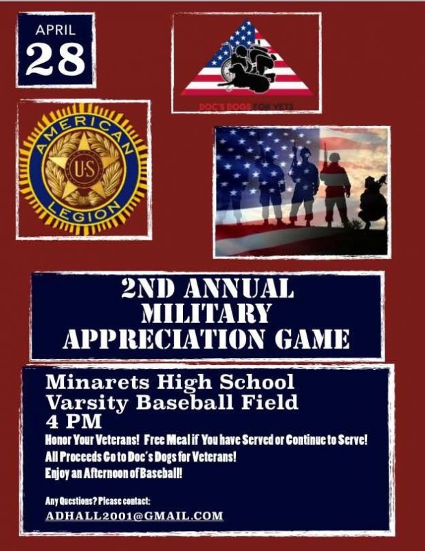 2nd Annual Military Appreciation Baseball At Minarets