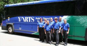 Image of YARTS bus with drivers