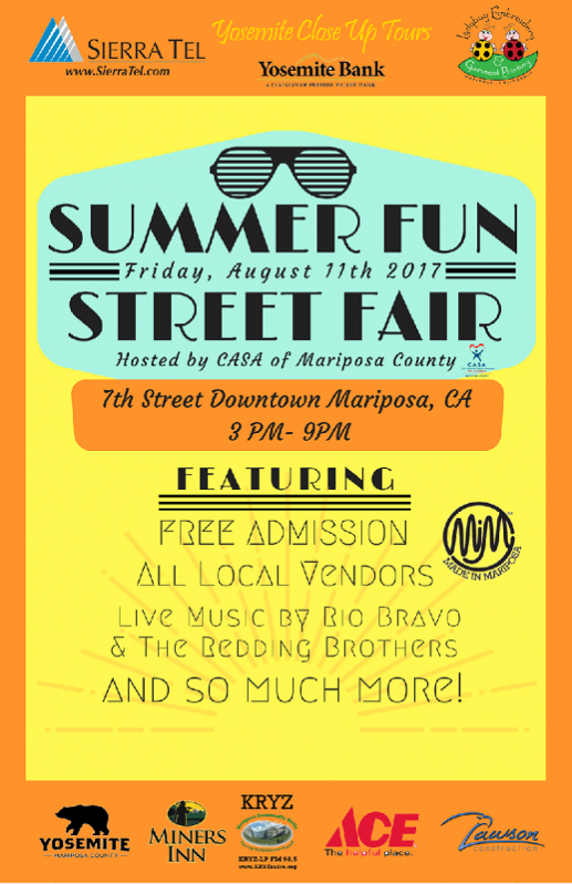 Mariposa Summer Fun Street Fair Sierra News Online