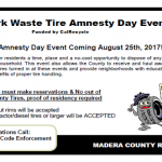 Waste Tire Amnesty Day - Free Tire Disposal (North Fork)
