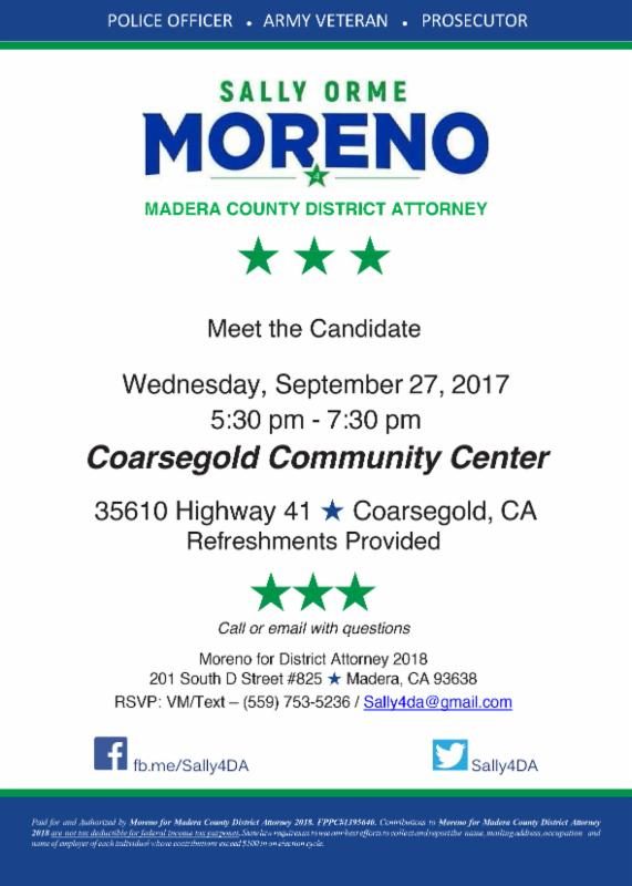 Community Meeting: Sally Moreno For District Attorney