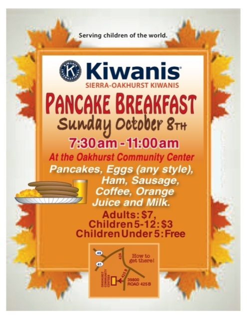 Oakhurst Kiwanis Pancake Breakfast