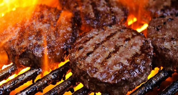 Image of Burgers being grilled