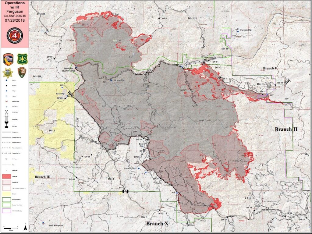 Ferguson Fire Over 51,000 Acres, Firing Operations Successful | Sierra ...