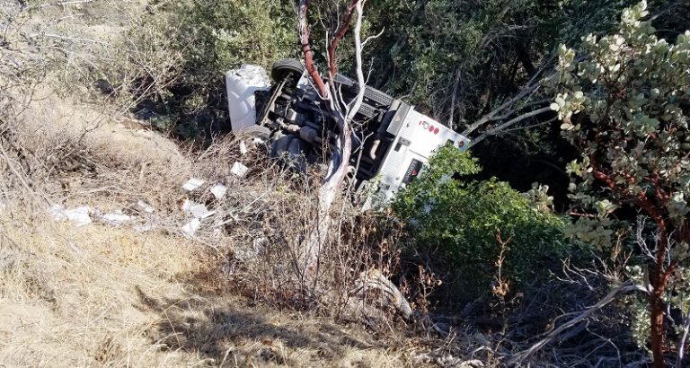 Traffic Delays After Armored Truck Overturns On Highway 41