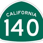 Highway 140 sign