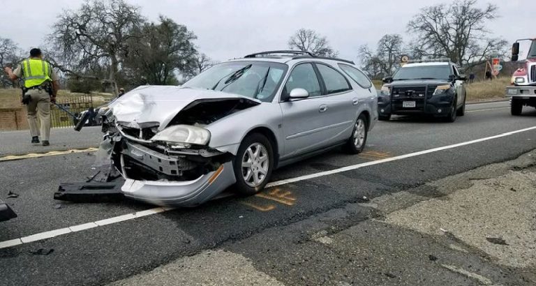 Two-Vehicle Crash Blocks Highway 41 Near YLP