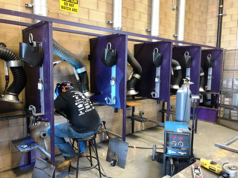 Minarets Student Builds Fully Adjustable Welding Booths Sierra News