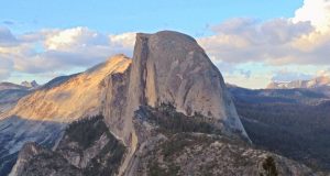 Half Dome Mountain against blue sky in Yosemite National Park