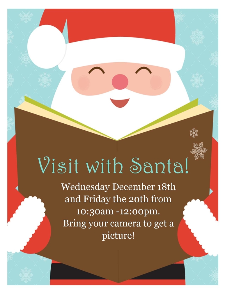Visit With Santa At Oakhurst Branch Lirary