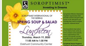Picture of Soroptimist Club luncheon flyer