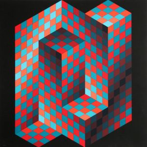 Image of a painting by Victor Vasarely