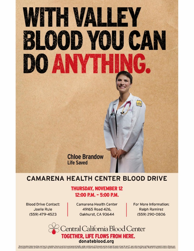 Blood Drive - Central California Blood Center