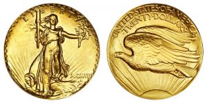 Image of St. Gaudens double eagle. 