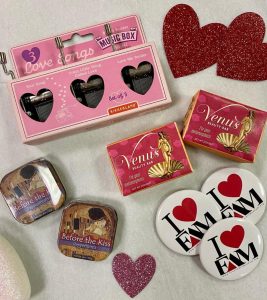 Image of some Valentine's Day gifts.