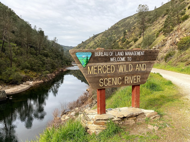 Hiking From Briceburg Down The Merced River Trail With Wildflowers ...